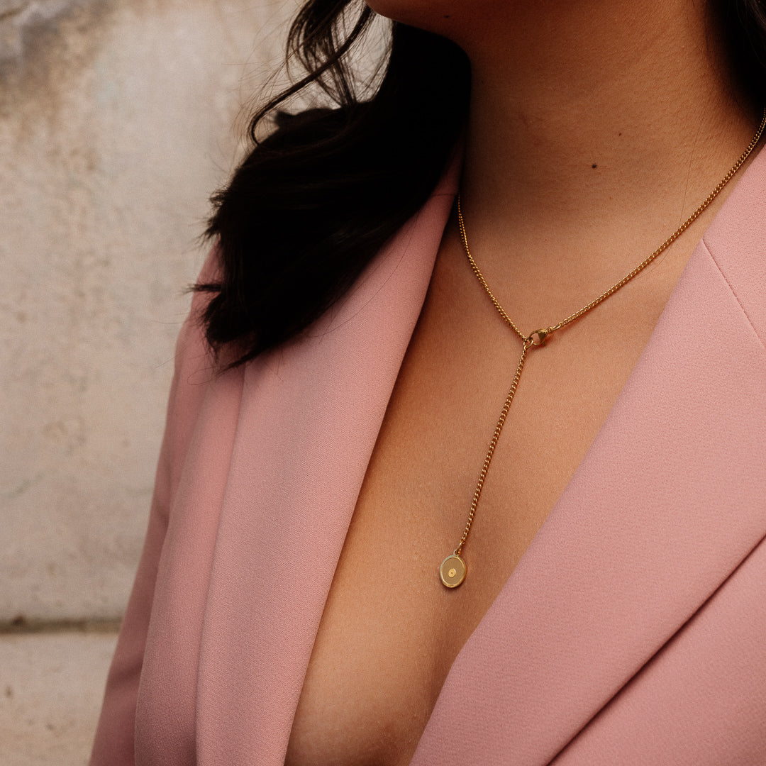 HALSKETTE Helena "die feine" 18k vergoldet