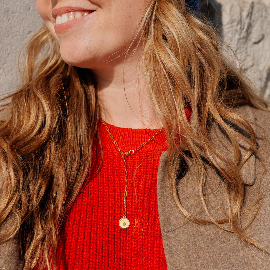 HALSKETTE Helena "die grobe" 18k vergoldet