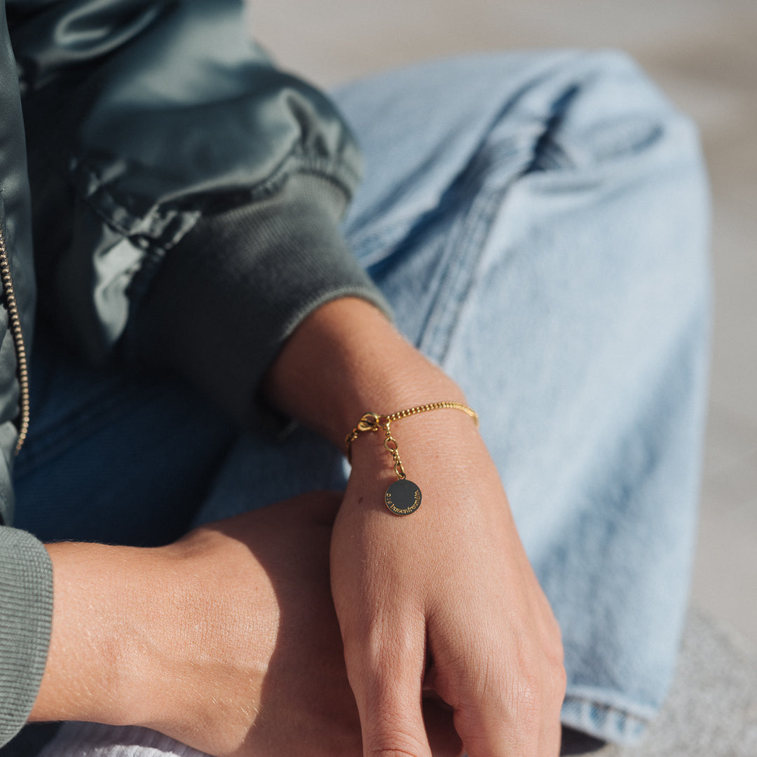 ARMBAND fein 18k vergoldet