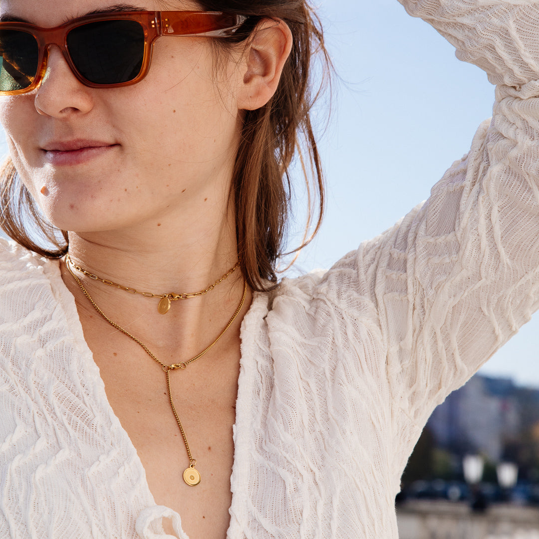 HALSKETTE Leni Choker|Armband 18k vergoldet