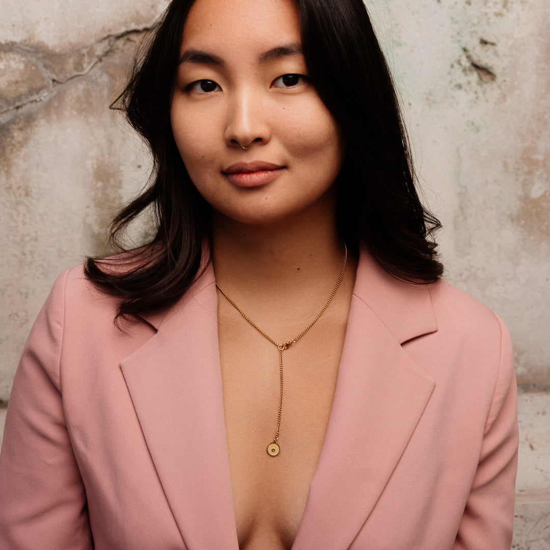 HALSKETTE Helena "die feine" 18k vergoldet