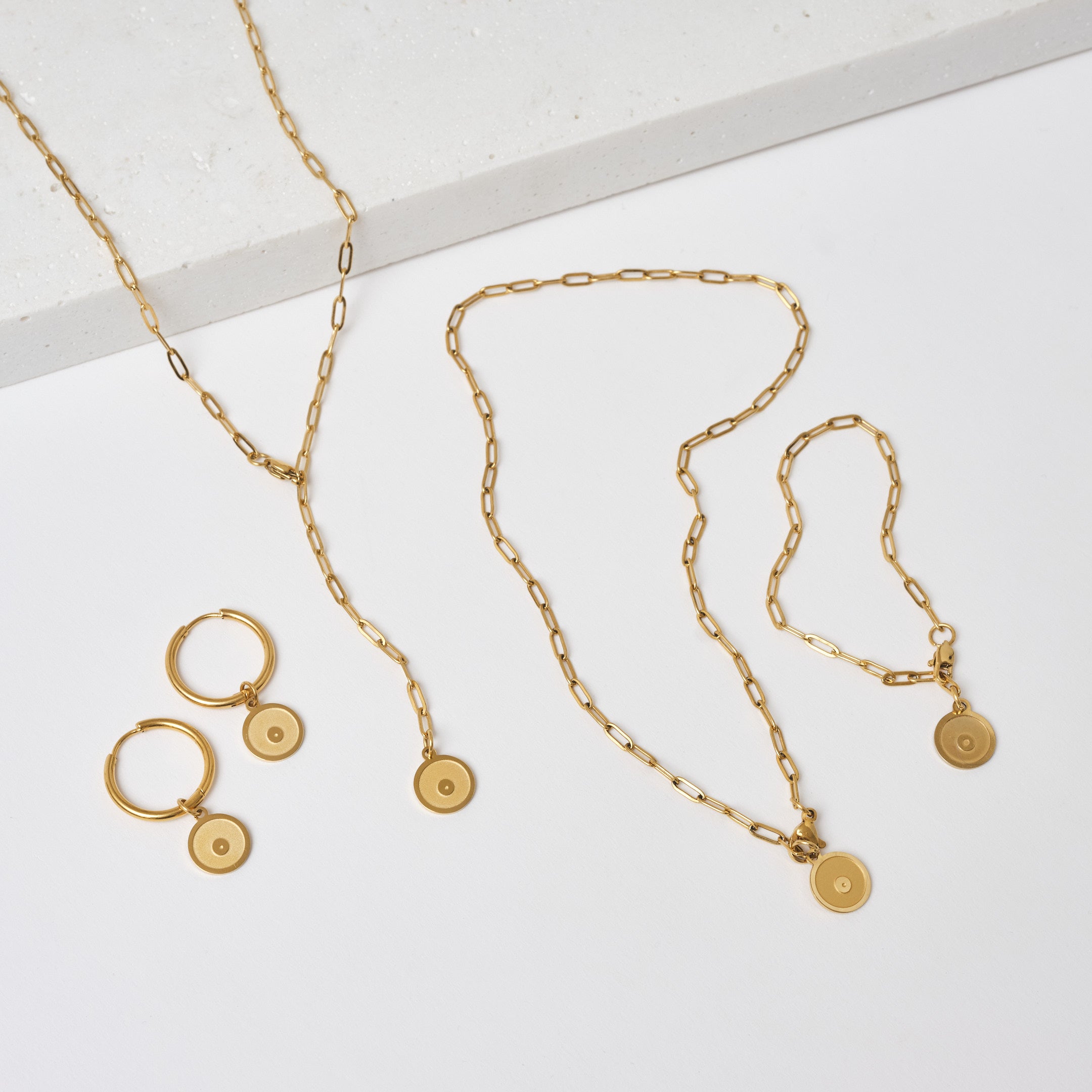 HALSKETTE Helena "die grobe" 18k vergoldet