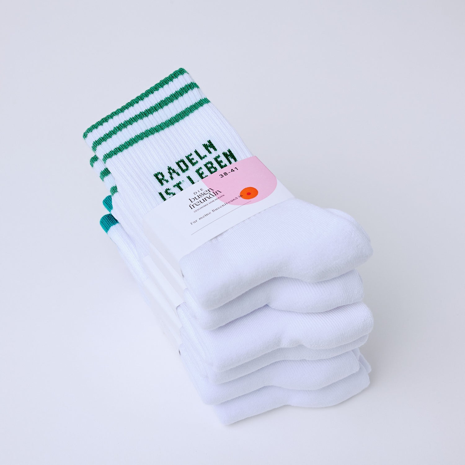 Socken "radeln ist leben"