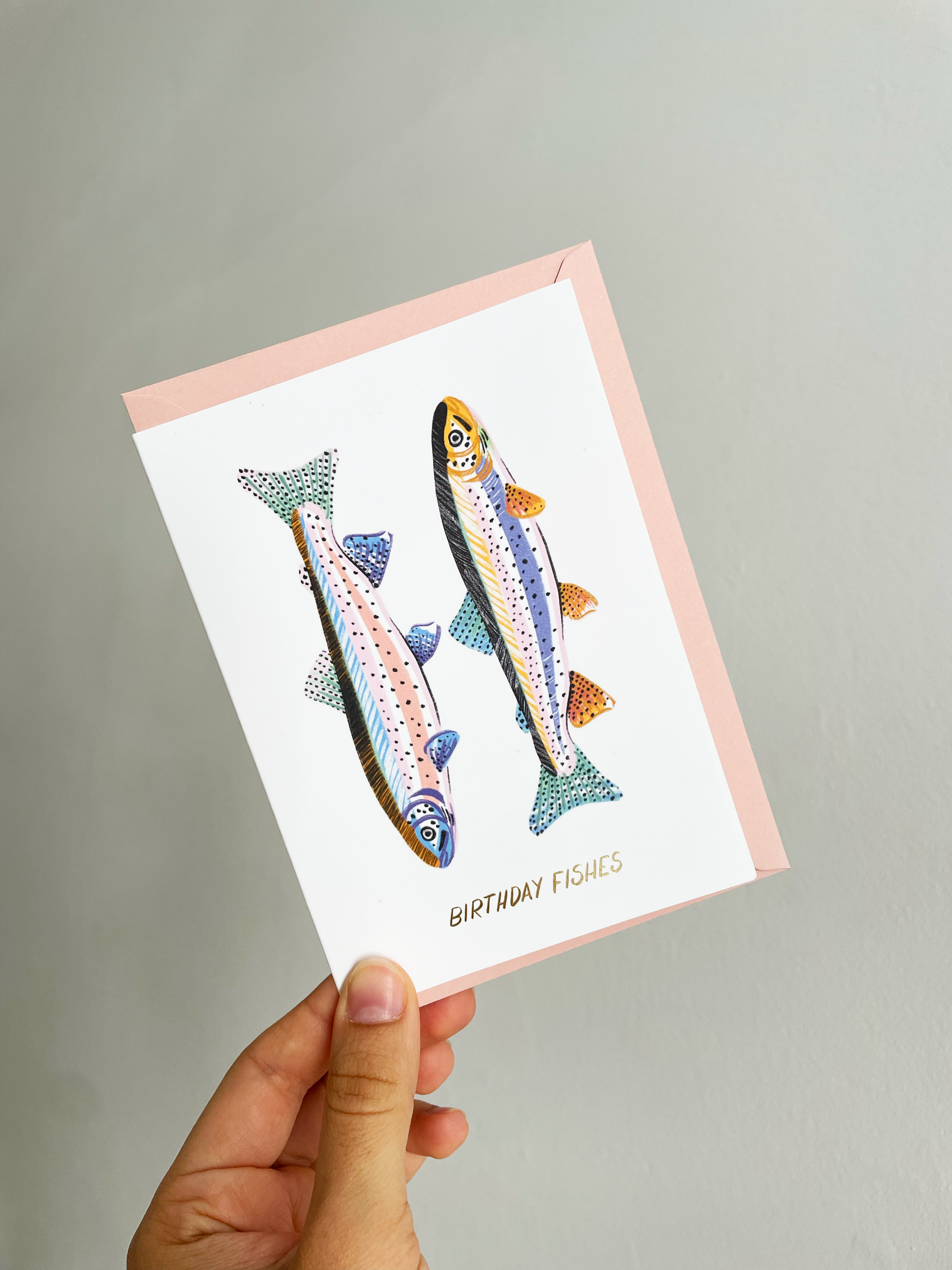 Karte - Birthday Fishes