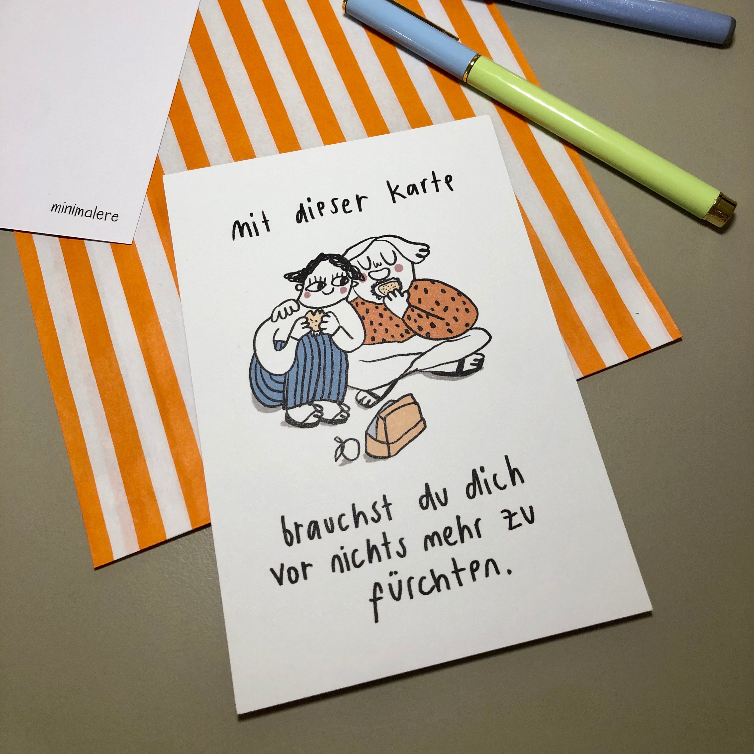 Karte - Mit dieser Karte brauchst du dich nicht mehr fürchten