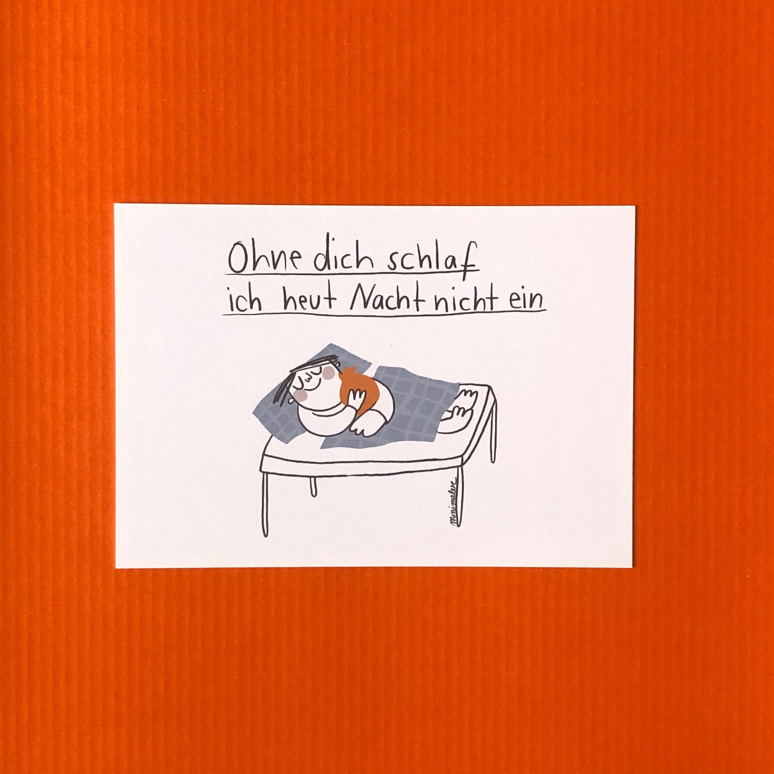 Karte - Ohne dich schlaf ich nicht ein