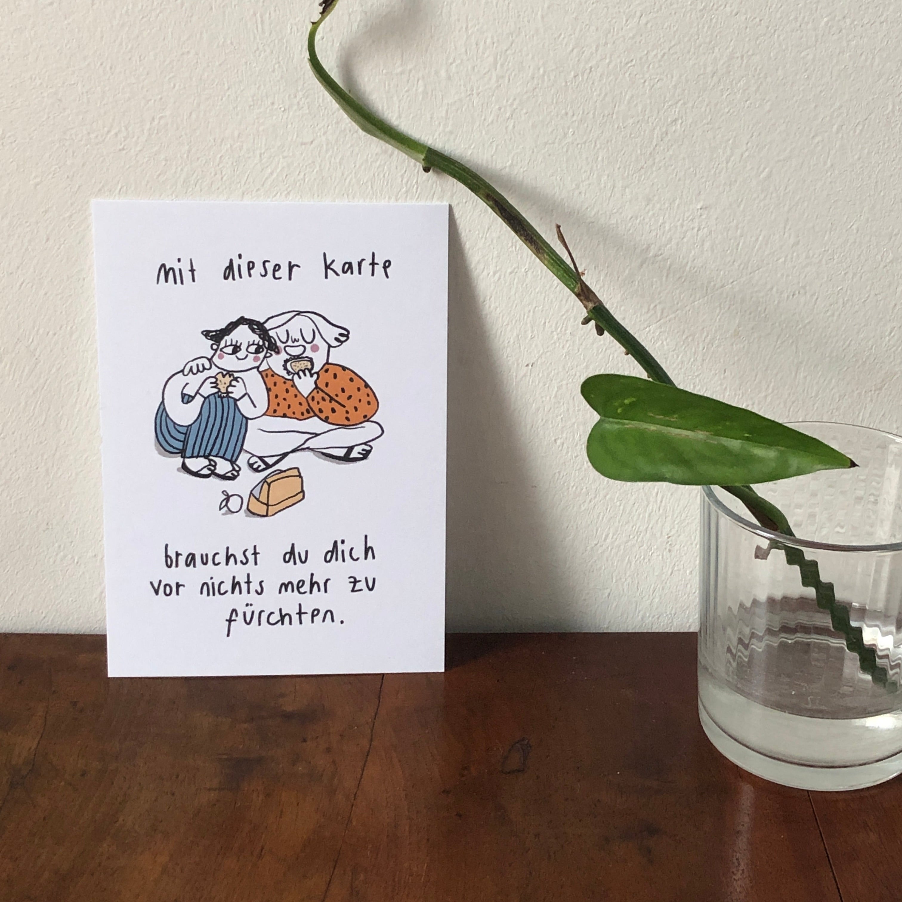 Karte - Mit dieser Karte brauchst du dich nicht mehr fürchten