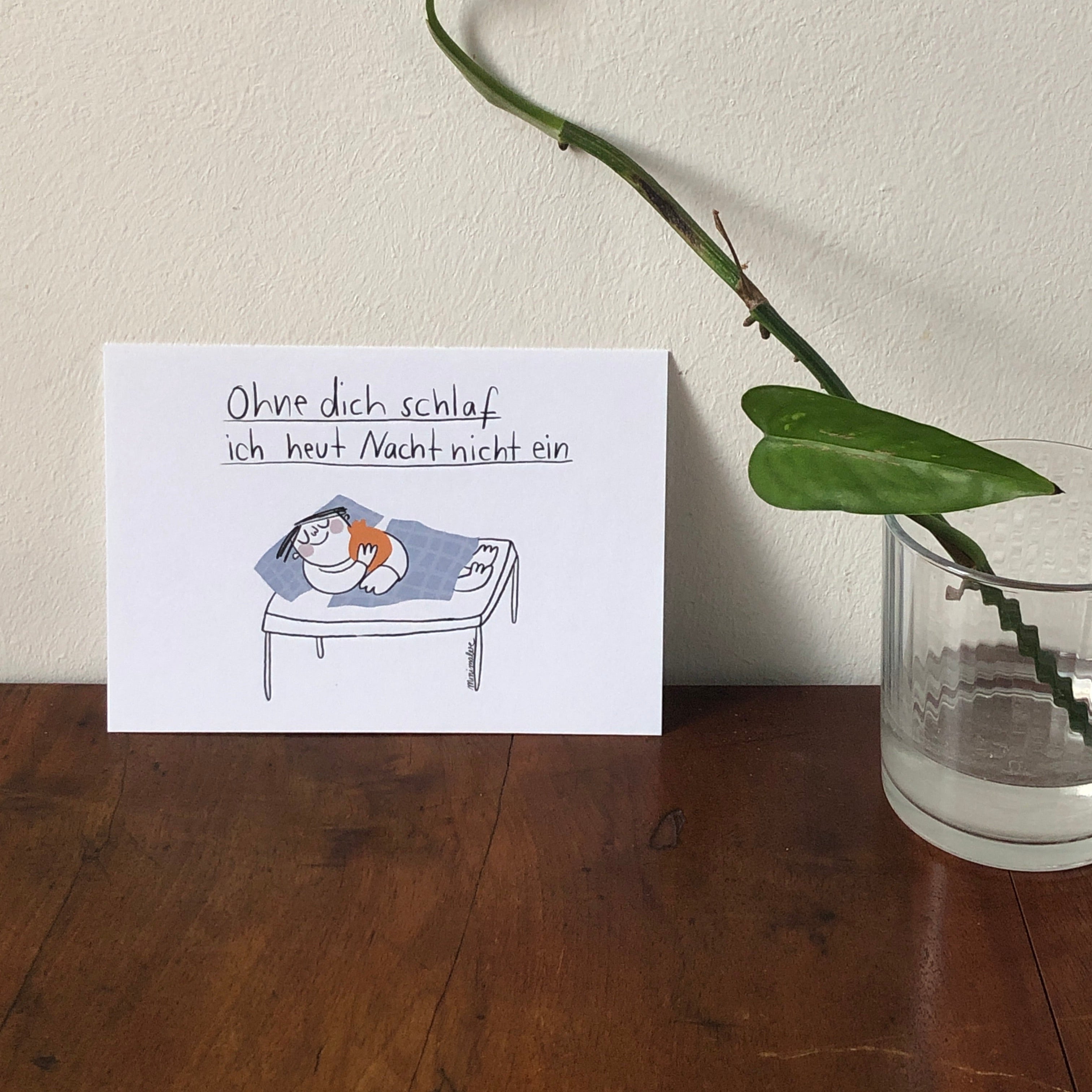 Karte - Ohne dich schlaf ich nicht ein