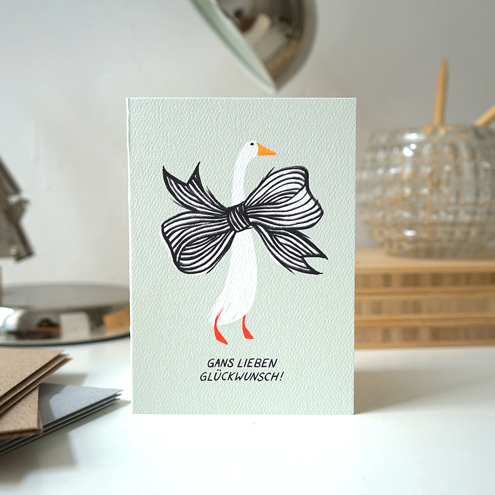 Karte - Gans lieb