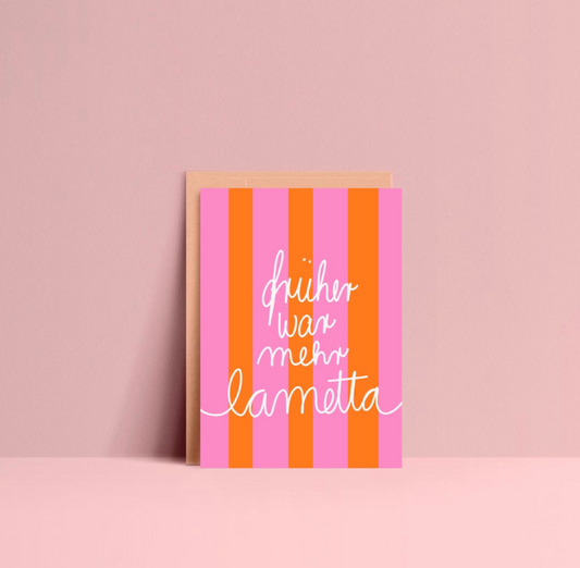 Karte - Früher war mehr Lametta