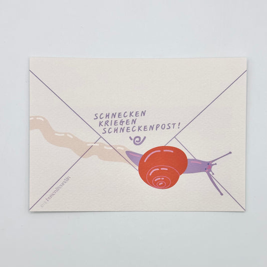 Karte - Schnecken kriegen Schneckenpost!