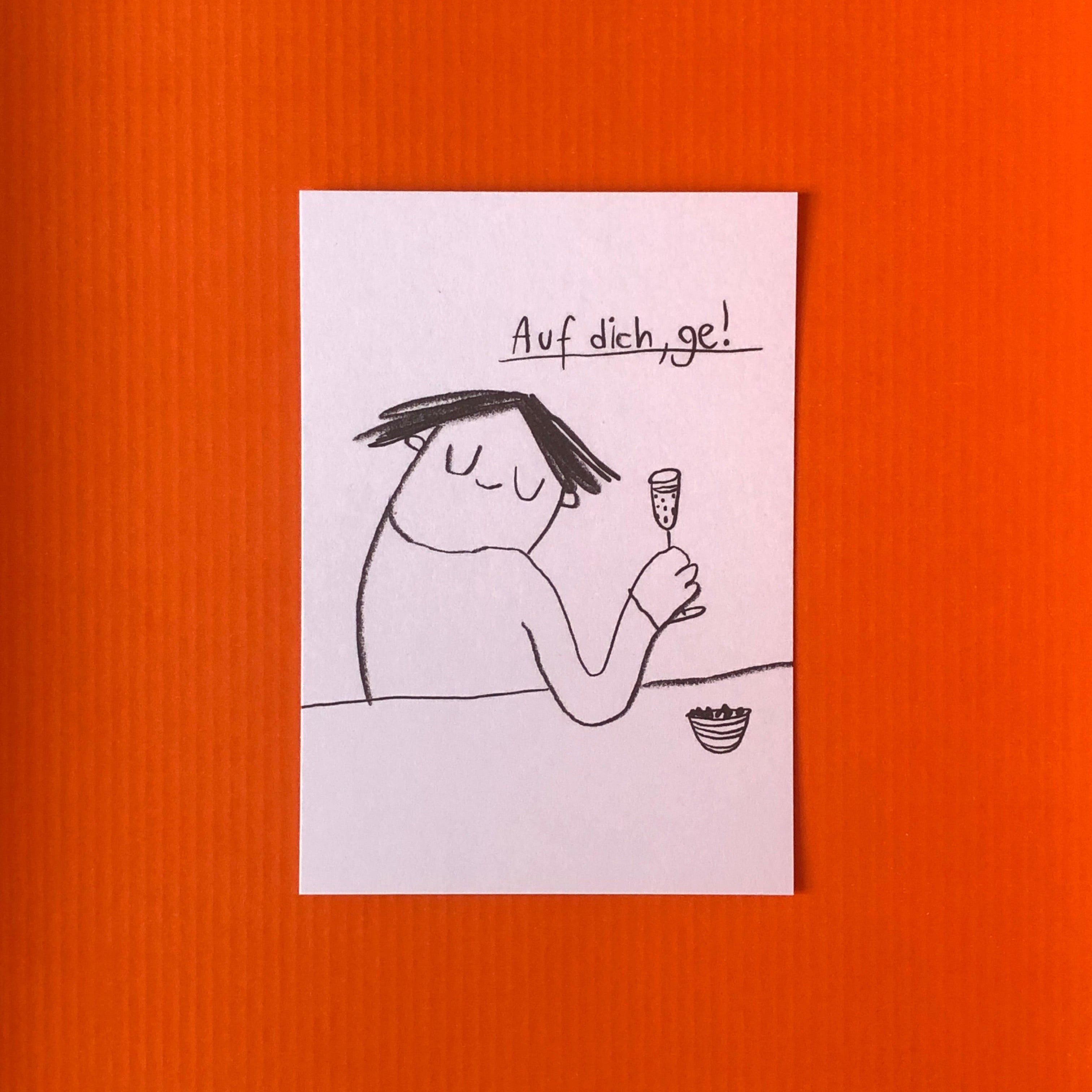 Karte - Auf dich, ge!