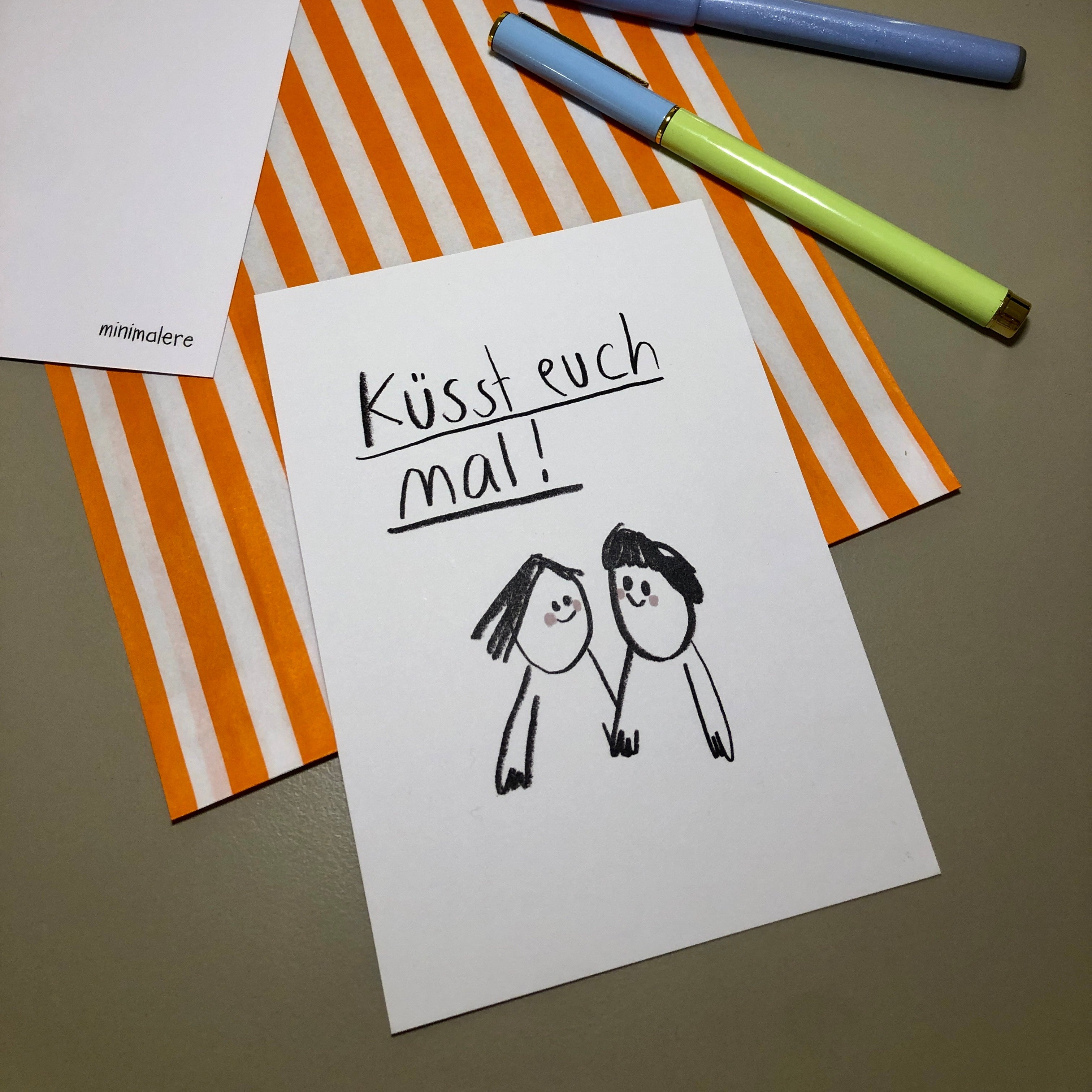 Karte - Küsst euch mal!