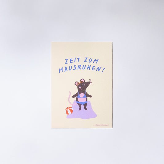 Karte - Zeit zum Mausruhen!