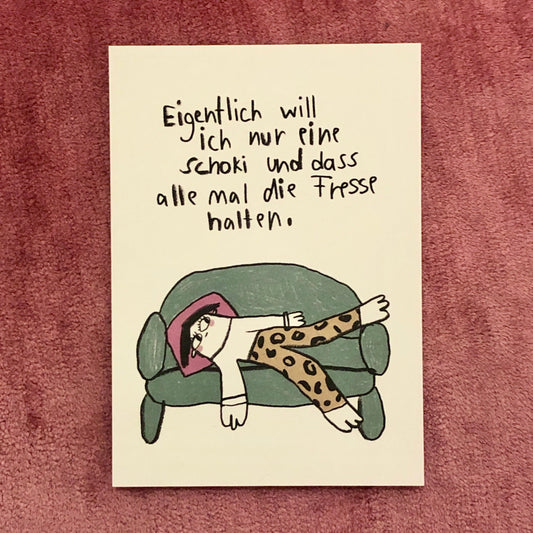 Karte - Eigentlich will ich nur eine Schoki