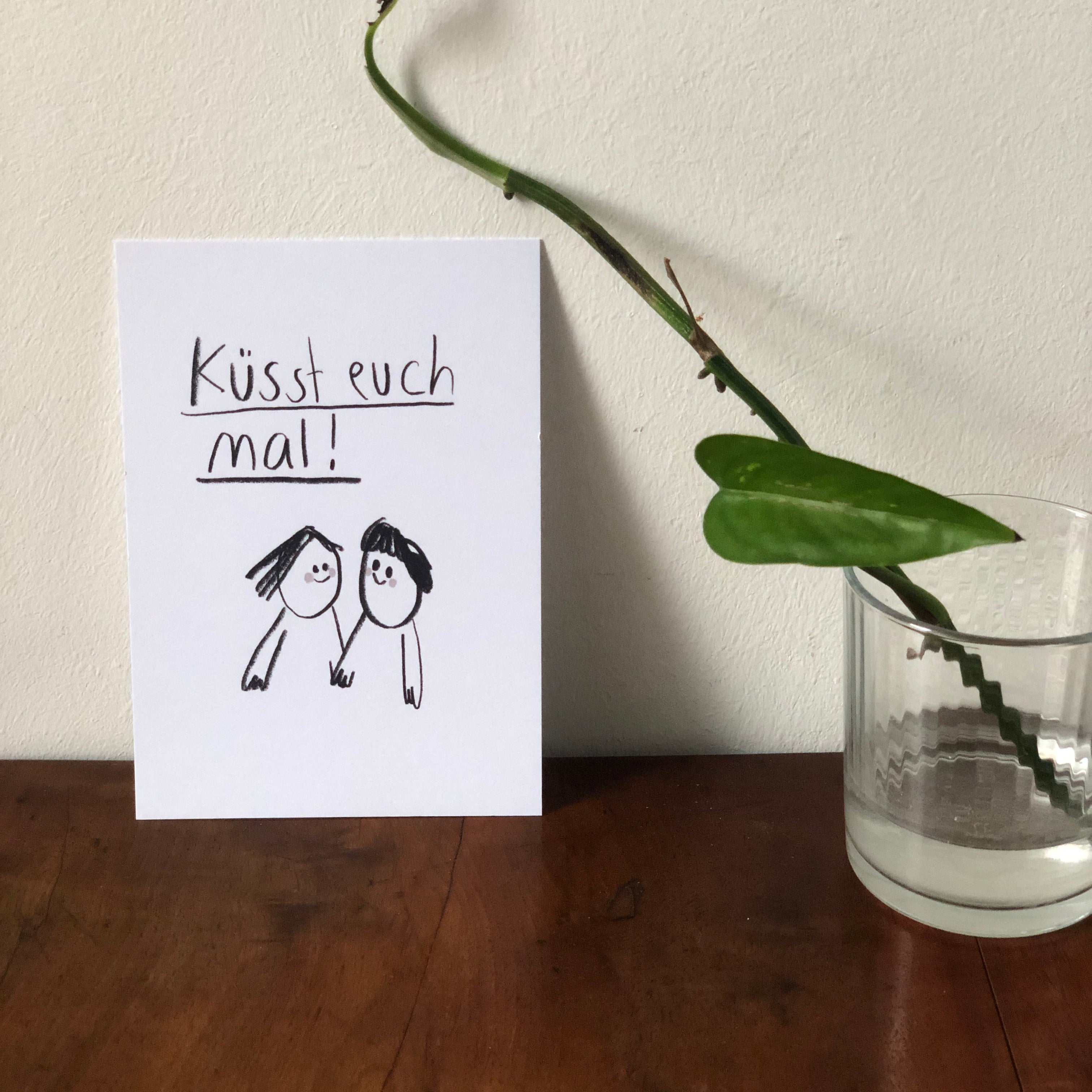 Karte - Küsst euch mal!