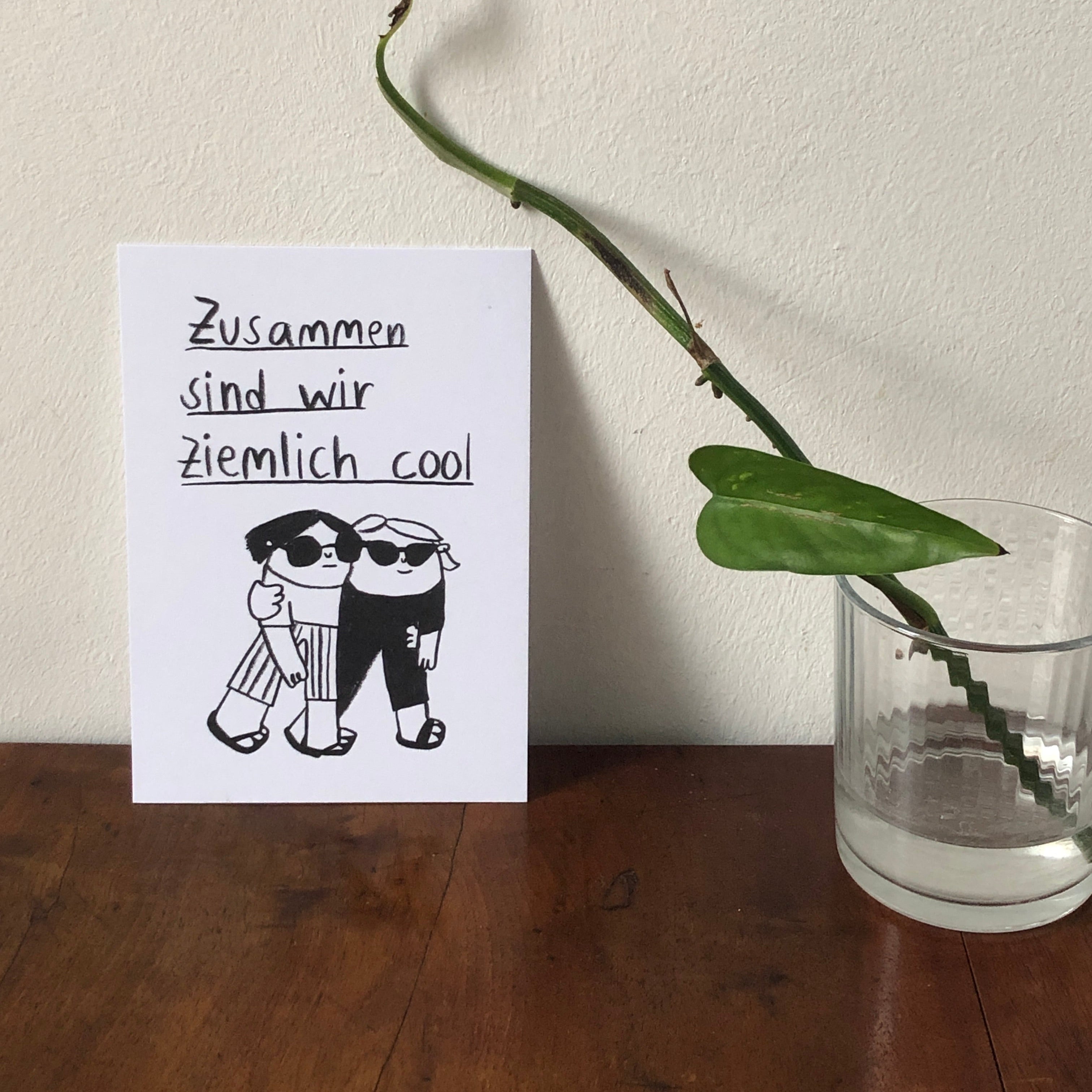 Karte - Zusammen sind wir ziemlich cool