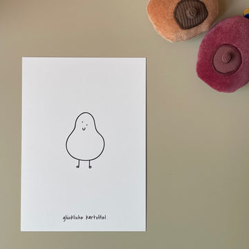 Karte - Glückliche Kartoffel