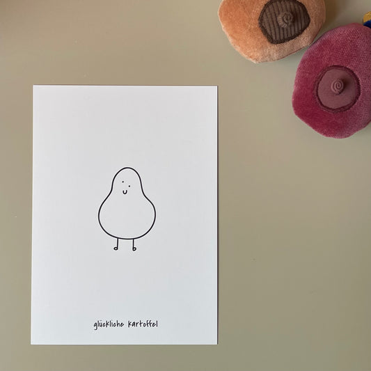 Karte - Glückliche Kartoffel