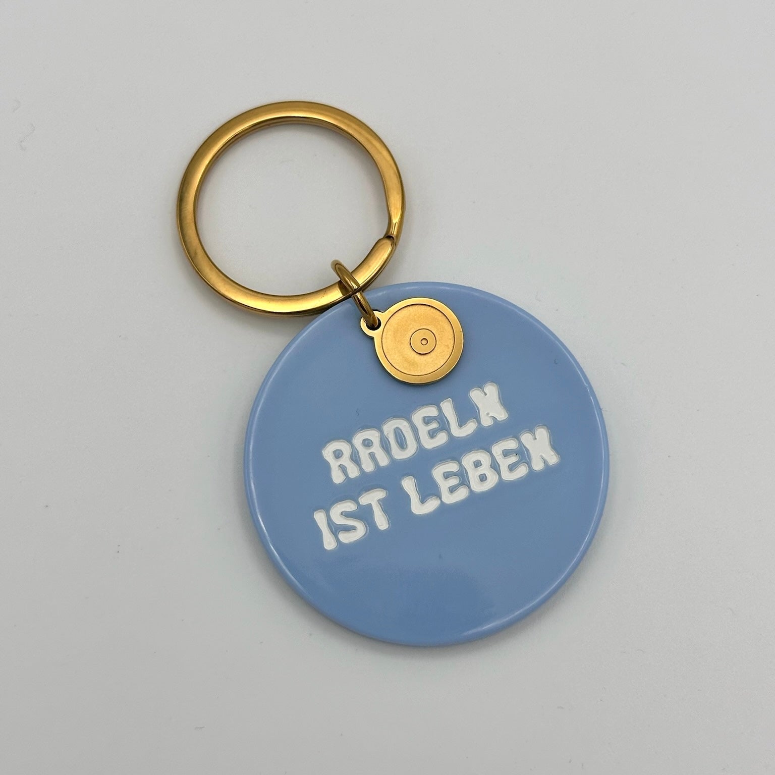 Schlüsselanhänger Radeln ist Leben