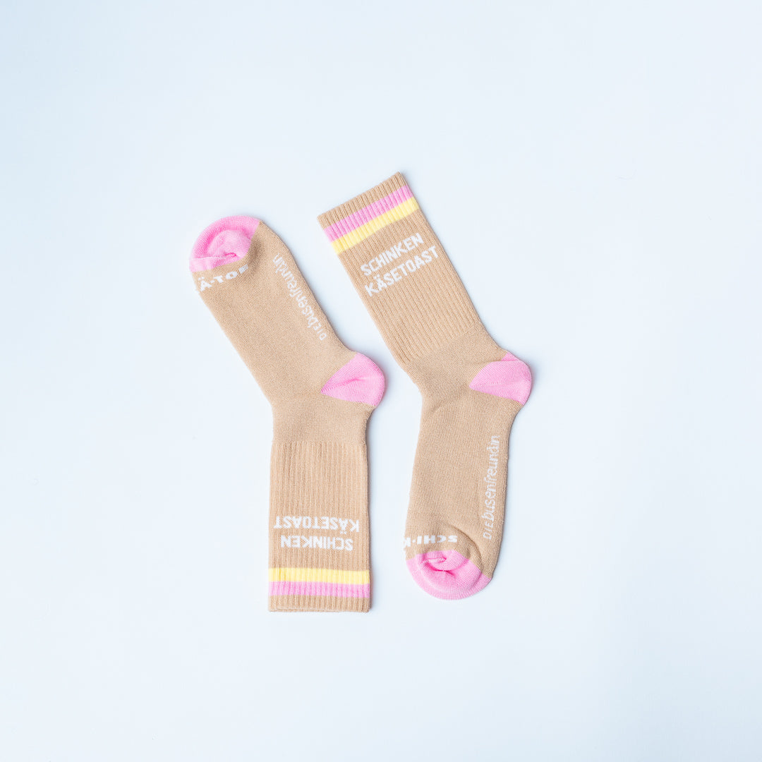 Socken Schinken-Käse-Toast