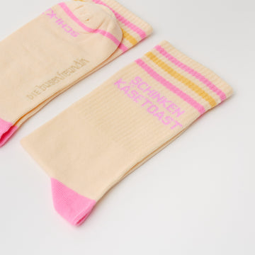 Socken "Schinken-Käse-Toast"